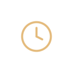Clock icon with black background.